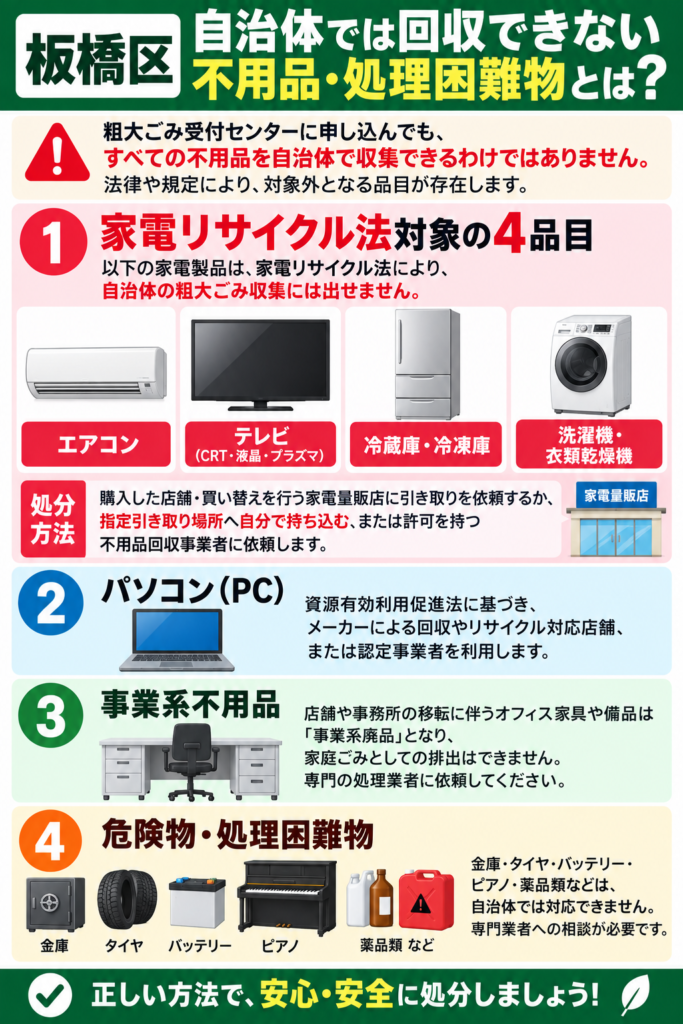 家電リサイクル法対象の4品目