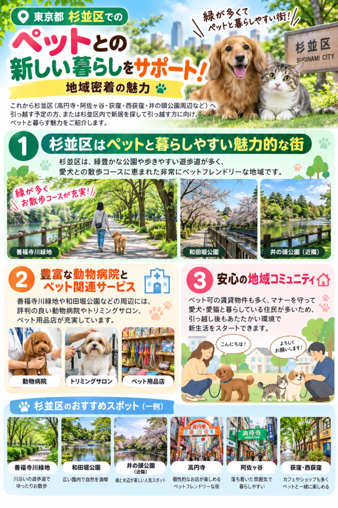 4. 杉並区でのペットとの新しい暮らしをサポート!地域密着の魅力